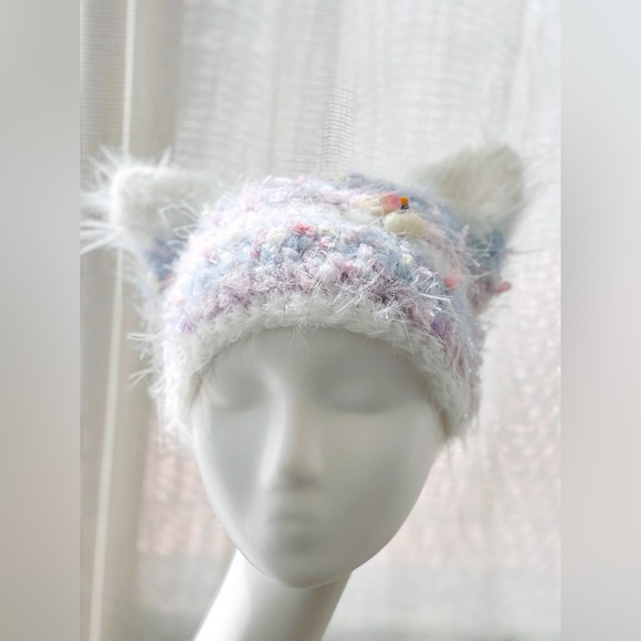 Cat Ear Beanie Handmade ☁️ - Picture 5 of 7